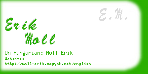 erik moll business card